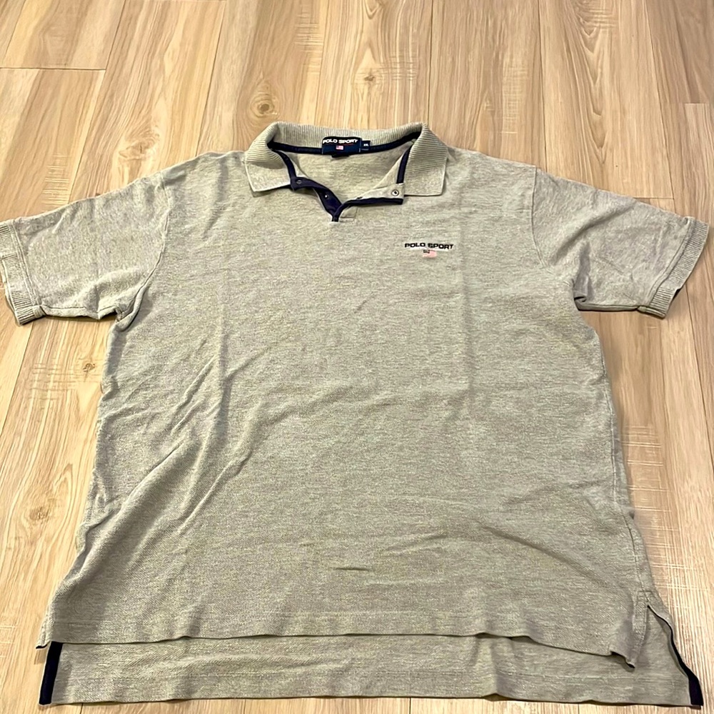 Grey polo shirt